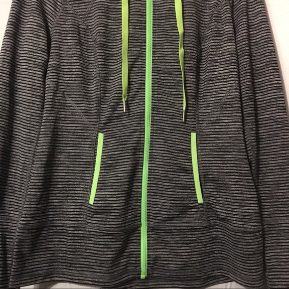 Lukka Performance Hoodie Zip-Up Gray Green Size Medium‎ - Picture 3 of 8